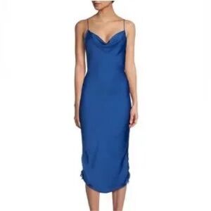 NWT Free People Day to Night Adjustable Blue Slip Dress Large